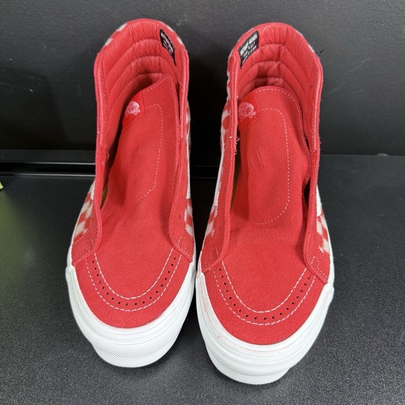 Vans x Concepts OG Sk8-Hi Red Mohair Flame Scarlet Checkerboard Men 8.5 Women 10 - Picture 8 of 15
